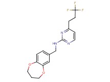 N-(3,4-dihydro-2H-1,5-benzodioxepin-7-ylmethyl)-4-(3,3,3-trifluoropropyl)pyrimidin-2-amine
