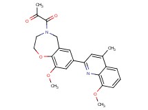 1-[9-methoxy-7-(8-methoxy-4-methylquinolin-2-yl)-2,3-dihydro-1,4-benzoxazepin-4(5H)-yl]-1-oxoacetone