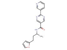 N-[3-(2-furyl)-1-methylpropyl]-2-pyridin-3-ylpyrimidine-5-carboxamide