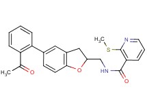 N-{[5-(2-acetylphenyl)-2,3-dihydro-1-benzofuran-2-yl]methyl}-2-(methylthio)nicotinamide