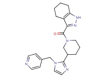 3-({3-[1-(pyridin-4-ylmethyl)-1H-imidazol-2-yl]piperidin-1-yl}carbonyl)-4,5,6,7-tetrahydro-1H-indazole
