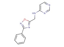 N-[(3-phenyl-1,2,4-oxadiazol-5-yl)methyl]pyrimidin-4-amine