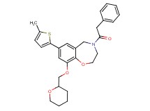 7-(5-methyl-2-thienyl)-4-(phenylacetyl)-9-(tetrahydro-2H-pyran-2-ylmethoxy)-2,3,4,5-tetrahydro-1,4-benzoxazepine