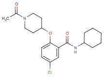2-[(1-acetyl-4-piperidinyl)oxy]-5-chloro-N-cyclohexylbenzamide