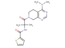 N-{2-[4-(dimethylamino)-5,8-dihydropyrido[3,4-d]pyrimidin-7(6H)-yl]-1,1-dimethyl-2-oxoethyl}thiophene-2-carboxamide