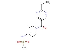 N-{1-[(2-ethyl-5-pyrimidinyl)carbonyl]-4-piperidinyl}methanesulfonamide