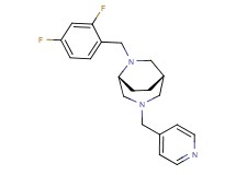 (1S*,5R*)-6-(2,4-difluorobenzyl)-3-(4-pyridinylmethyl)-3,6-diazabicyclo[3.2.2]nonane