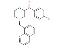 (4-chlorophenyl)[1-(8-quinolinylmethyl)-3-piperidinyl]methanone