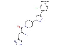 [(1S)-2-{4-[3-(2-chlorophenyl)-1H-pyrazol-5-yl]-1-piperidinyl}-1-(1H-imidazol-4-ylmethyl)-2-oxoethyl]amine dihydrochloride