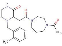 3-[2-(4-acetyl-1,4-diazepan-1-yl)-2-oxoethyl]-4-(2-methylbenzyl)-2-piperazinone