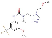 N-{[4-(2-methoxyethyl)-4H-1,2,4-triazol-3-yl]methyl}-N'-[3-methoxy-5-(trifluoromethyl)phenyl]-N-methylurea