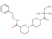 1'-(2,2-dimethylbutanoyl)-N-(2-phenylethyl)-1,4'-bipiperidine-3-carboxamide