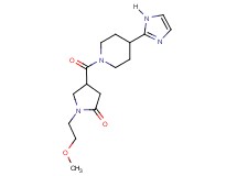 4-{[4-(1H-imidazol-2-yl)-1-piperidinyl]carbonyl}-1-(2-methoxyethyl)-2-pyrrolidinone