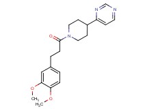 4-{1-[3-(3,4-dimethoxyphenyl)propanoyl]piperidin-4-yl}pyrimidine