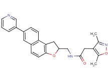 2-(3,5-dimethyl-4-isoxazolyl)-N-{[7-(3-pyridinyl)-1,2-dihydronaphtho[2,1-b]furan-2-yl]methyl}acetamide