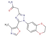 2-[1-(2,3-dihydro-1,4-benzodioxin-6-yl)-5-(4-methyl-1,3-oxazol-5-yl)-1H-1,2,4-triazol-3-yl]acetamide