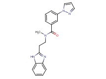 N-[2-(1H-benzimidazol-2-yl)ethyl]-N-methyl-3-(1H-pyrazol-1-yl)benzamide