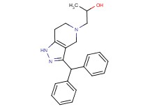1-[3-(diphenylmethyl)-1,4,6,7-tetrahydro-5H-pyrazolo[4,3-c]pyridin-5-yl]propan-2-ol