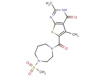 2,5-dimethyl-6-{[4-(methylsulfonyl)-1,4-diazepan-1-yl]carbonyl}thieno[2,3-d]pyrimidin-4(3H)-one