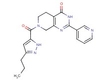 7-[(3-propyl-1H-pyrazol-5-yl)carbonyl]-2-(3-pyridinyl)-5,6,7,8-tetrahydropyrido[3,4-d]pyrimidin-4(3H)-one