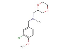 (3-chloro-4-methoxybenzyl)(1,4-dioxan-2-ylmethyl)methylamine