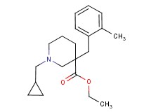 ethyl 1-(cyclopropylmethyl)-3-(2-methylbenzyl)-3-piperidinecarboxylate