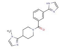 1-[3-(1H-imidazol-2-yl)benzoyl]-4-(1-methyl-1H-imidazol-2-yl)piperidine