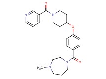 1-methyl-4-(4-{[1-(3-pyridinylcarbonyl)-4-piperidinyl]oxy}benzoyl)-1,4-diazepane
