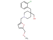 (4-(2-chlorobenzyl)-1-{[5-(methoxymethyl)-2-furyl]methyl}-4-piperidinyl)methanol