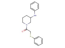 N-phenyl-1-[(phenylthio)acetyl]-3-piperidinamine