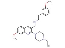N-{[2-(4-ethyl-1-piperazinyl)-7-methoxy-3-quinolinyl]methyl}-2-(3-methoxyphenyl)ethanamine
