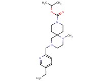 isopropyl 4-[(5-ethylpyridin-2-yl)methyl]-1-methyl-1,4,9-triazaspiro[5.5]undecane-9-carboxylate