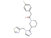 1-[(4-fluorophenyl)acetyl]-3-[1-(1,3-thiazol-4-ylmethyl)-1H-imidazol-2-yl]piperidine