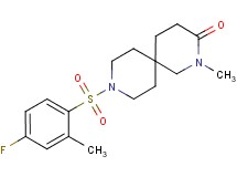 9-[(4-fluoro-2-methylphenyl)sulfonyl]-2-methyl-2,9-diazaspiro[5.5]undecan-3-one