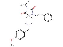 3-isopropyl-8-(4-methoxybenzyl)-1-(2-phenylethyl)-1,3,8-triazaspiro[4.5]decane-2,4-dione