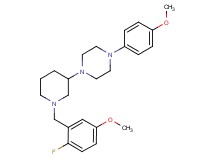 1-[1-(2-fluoro-5-methoxybenzyl)-3-piperidinyl]-4-(4-methoxyphenyl)piperazine