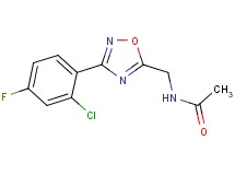 N-{[3-(2-chloro-4-fluorophenyl)-1,2,4-oxadiazol-5-yl]methyl}acetamide