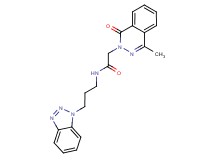 N-[3-(1H-1,2,3-benzotriazol-1-yl)propyl]-2-(4-methyl-1-oxo-2(1H)-phthalazinyl)acetamide