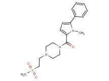 1-[(1-methyl-5-phenyl-1H-pyrrol-2-yl)carbonyl]-4-[2-(methylsulfonyl)ethyl]piperazine