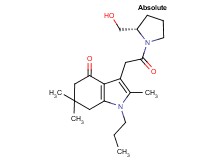 3-{2-[(2S)-2-(hydroxymethyl)-1-pyrrolidinyl]-2-oxoethyl}-2,6,6-trimethyl-1-propyl-1,5,6,7-tetrahydro-4H-indol-4-one