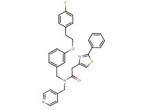 N-{3-[2-(4-fluorophenyl)ethoxy]benzyl}-2-(2-phenyl-1,3-thiazol-4-yl)-N-(4-pyridinylmethyl)acetamide