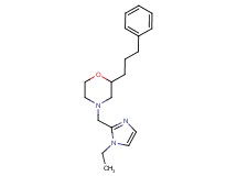 4-[(1-ethyl-1H-imidazol-2-yl)methyl]-2-(3-phenylpropyl)morpholine