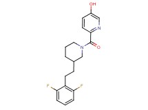 6-({3-[2-(2,6-difluorophenyl)ethyl]-1-piperidinyl}carbonyl)-3-pyridinol