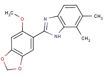 2-(6-methoxy-1,3-benzodioxol-5-yl)-6,7-dimethyl-1H-benzimidazole