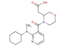 [4-({2-[cyclohexyl(methyl)amino]-3-pyridinyl}carbonyl)-3-morpholinyl]acetic acid