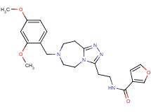 N-{2-[7-(2,4-dimethoxybenzyl)-6,7,8,9-tetrahydro-5H-[1,2,4]triazolo[4,3-d][1,4]diazepin-3-yl]ethyl}-3-furamide