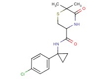 N-[1-(4-chlorophenyl)cyclopropyl]-6,6-dimethyl-5-oxothiomorpholine-3-carboxamide