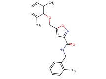 5-[(2,6-dimethylphenoxy)methyl]-N-(2-methylbenzyl)-3-isoxazolecarboxamide