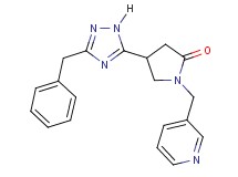 4-(3-benzyl-1H-1,2,4-triazol-5-yl)-1-(pyridin-3-ylmethyl)pyrrolidin-2-one