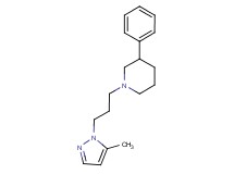 1-[3-(5-methyl-1H-pyrazol-1-yl)propyl]-3-phenylpiperidine trifluoroacetate